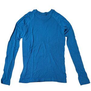 Sweaty Betty Glisten Bamboo Workout Top Womens Small Electric Blue NWT Active